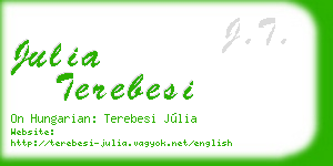 julia terebesi business card